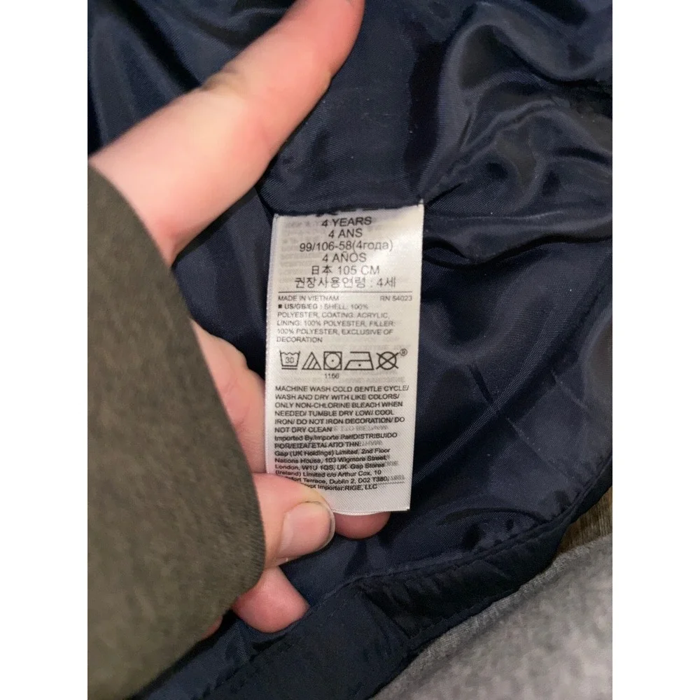 Baby Gap Cold Control Puffer Vest‎ Navy Blue Size 4 Years